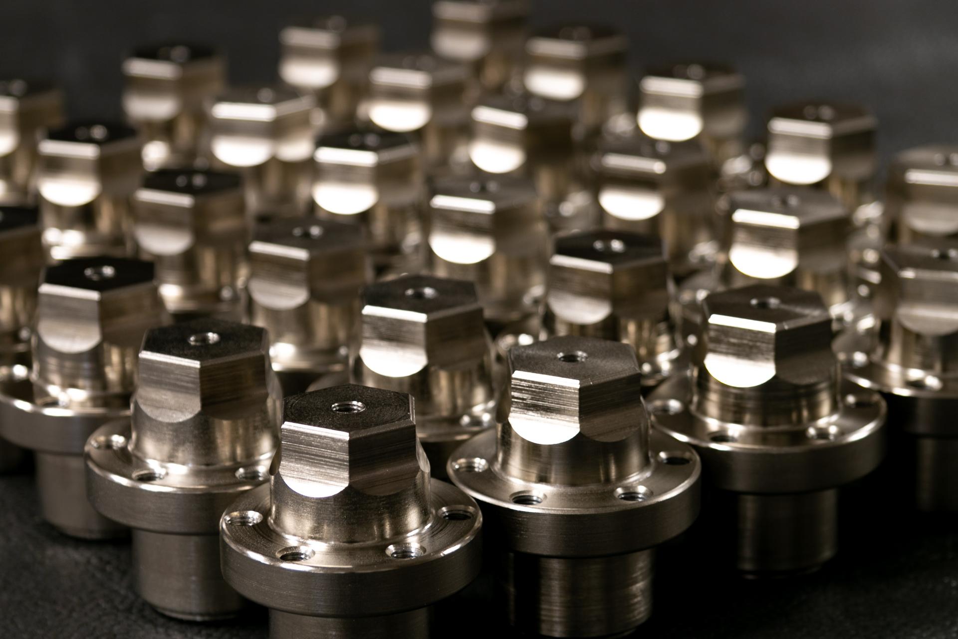 Precision-machined metal parts